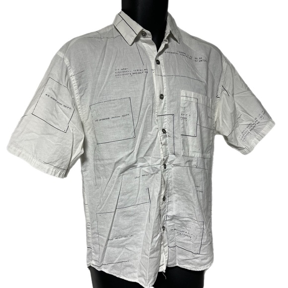 Vintage Test Pilot All Over Print Military Miss Hap 497th Bomb Group Shirt Small - Picture 4 of 8